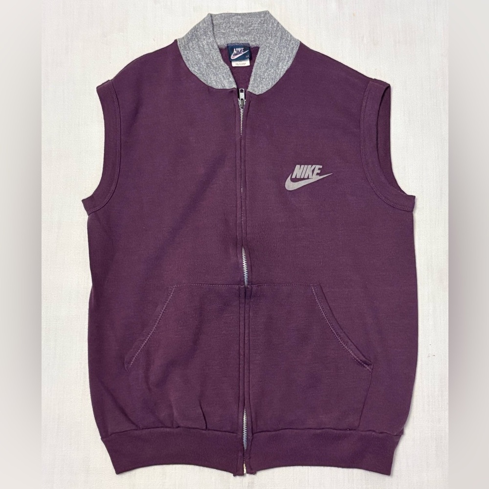 Vintage Nike Full Zip Sweatshirt Vest Medium